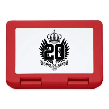 20TH BIRTHDAY FINALLY 20 YEARS - Lunchbox - red - Front