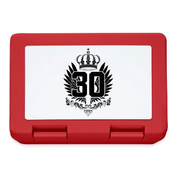 30E ANNIVERSAIRE ENFIN 30 ANS - Boîte à goûter - rouge - Devant