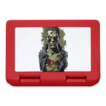 Zombie Night sur Halloween horreur Illustration - Boîte à goûter - rouge - Devant