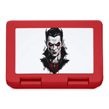 Design moderne Vampire gothique rétro Halloween Design - Boîte à goûter - rouge - Devant