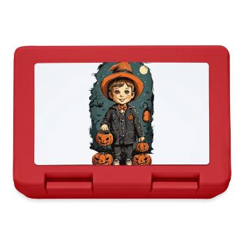 Rétro Halloween Kid Trick or Treat Design - Boîte à goûter - rouge - Devant