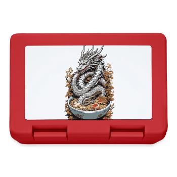 Ukiyo-e Drache Ramen Manga Anime Streetwear - Brotdose - Rot - Vorne