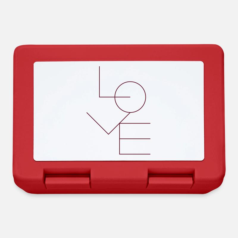 LOVE - Boîte à goûter - rouge