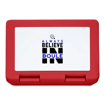 Believe in Boule Boccia Verein Renter Sport - Brotdose - Rot - Vorne