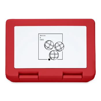 Boccia & Chill Minimalist Boule Outfit Boccia Club - Lunchbox - red - Front