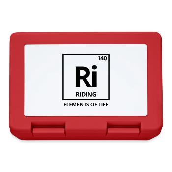 Elements of life: 140 riding Periodensystem - Brotdose - Rot - Vorne