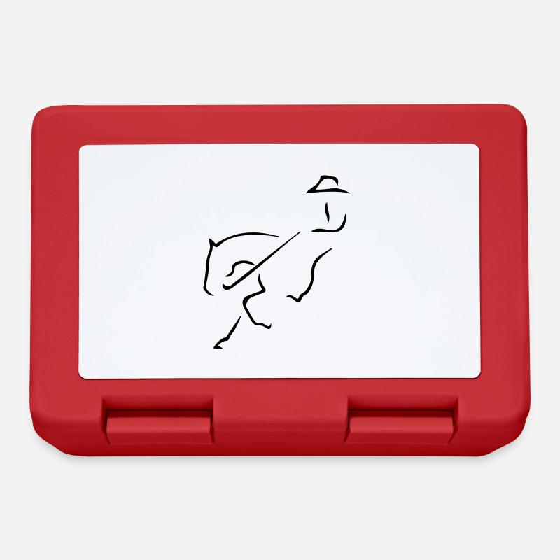 Sliding stop - Lunchbox - red