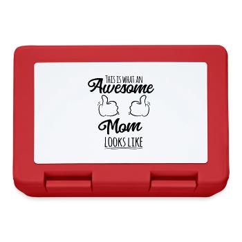 Super maman - Boîte à goûter - rouge - Devant