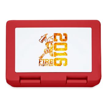 10E ANNIVERSAIRE DE LA BRIGADE DES POMPIERS 2016 - Boîte à goûter - rouge - Devant