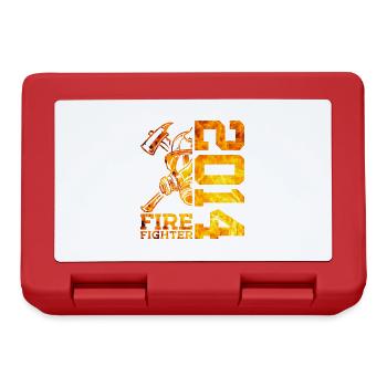 12E ANNIVERSAIRE DE LA BRIGADE DES POMPIERS 2014 - Boîte à goûter - rouge - Devant