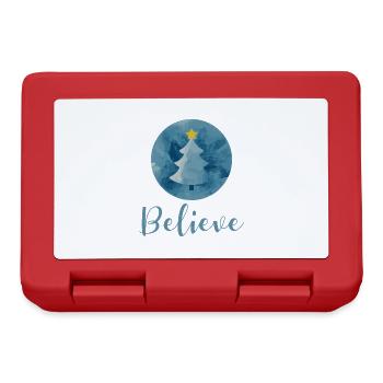 Croyez en Noël - Boîte à goûter - rouge - Devant