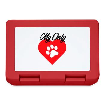 MY ONLY LOVE DOG PET 2 1 - Brotdose - Rot - Vorne