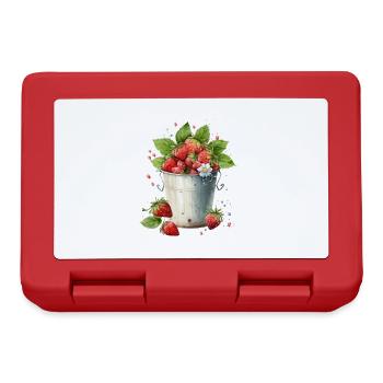 Seau de fraises - Boîte à goûter - rouge - Devant