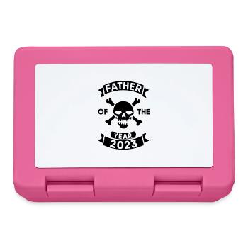 Father of the Year 2023: Skull Design - Lunchbox - pink - Front