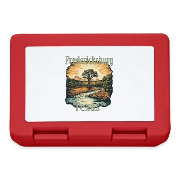 Eiche am Barons Creek River in Fredericksburg, Tex - Brotdose - Rot - Vorne