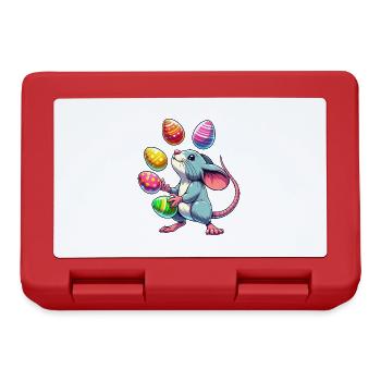 Easter Mouse & Rat Egg Juggling - Lunchbox - red - Front