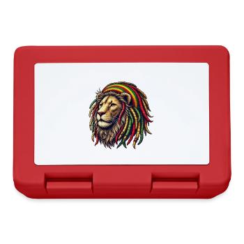 Rasta Lion - Boîte à goûter - rouge - Devant