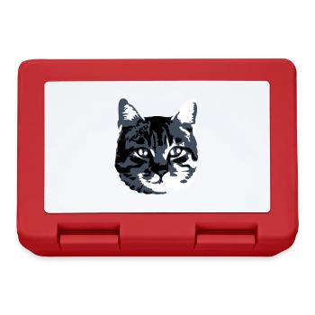 Cat Realistic Pet Cute Cute Kitten - Lunchbox - red - Front