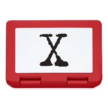 X - Boîte à goûter - rouge - Devant