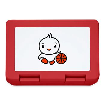 Bird Basketball Play Fun Ball Sports Dribbling - Lunchbox - red - Front