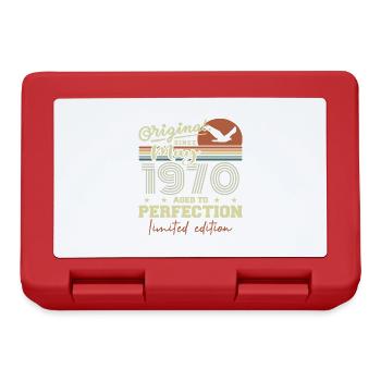 Mai 1970 | Mai 1970 Mai 1970 Geburtstagsgeschenk - Brotdose - Rot - Vorne