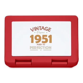 vintage 1951 gift humor anniversary 71 years - Lunchbox - red - Front