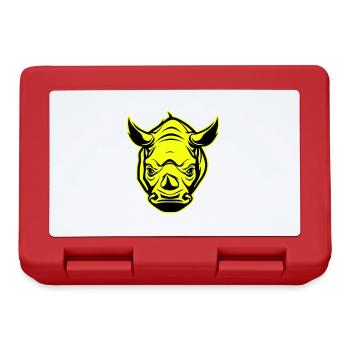 Icône de portrait de tête de rhinocéros - Boîte à goûter - rouge - Devant