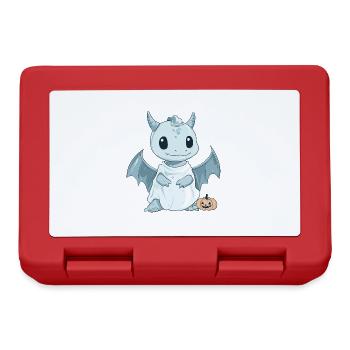 Dragon Halloween Funny Ghost - Lunchbox - red - Front