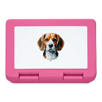 Beagle Polygonal - Lunchbox - pink - Front