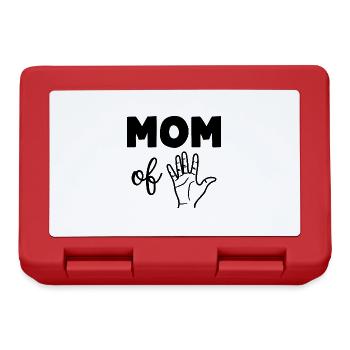 Mom of Five - Brotdose - Rot - Vorne