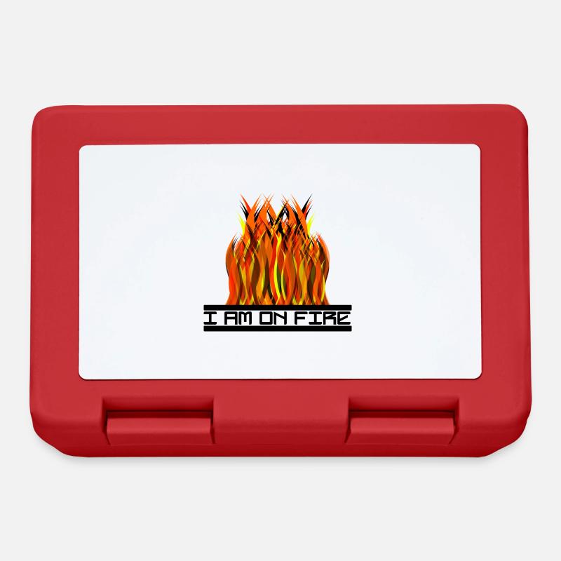 I am on fire / I am on fire - Lunchbox - red
