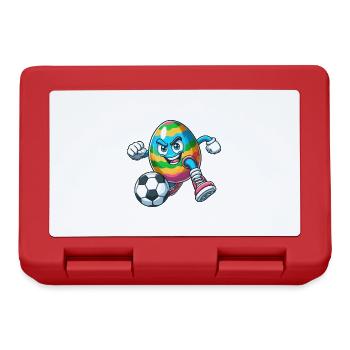 Easter Egg Soccer Game, Soccer Player Easter - Lunchbox - red - Front