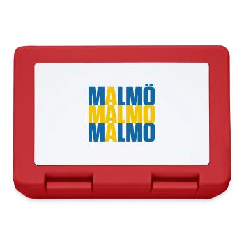 Malmö Sweden Flag - Lunchbox - red - Front