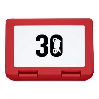 30 Biker Motorcycle 30 - Lunchbox - red - Front