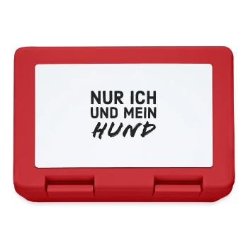 Nur ich und mein Hund - Brotdose - Rot - Vorne