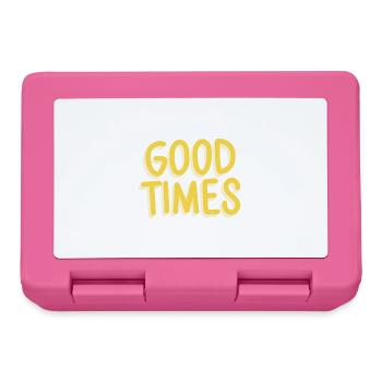 Gute Zeiten - Brotdose - Pink - Vorne