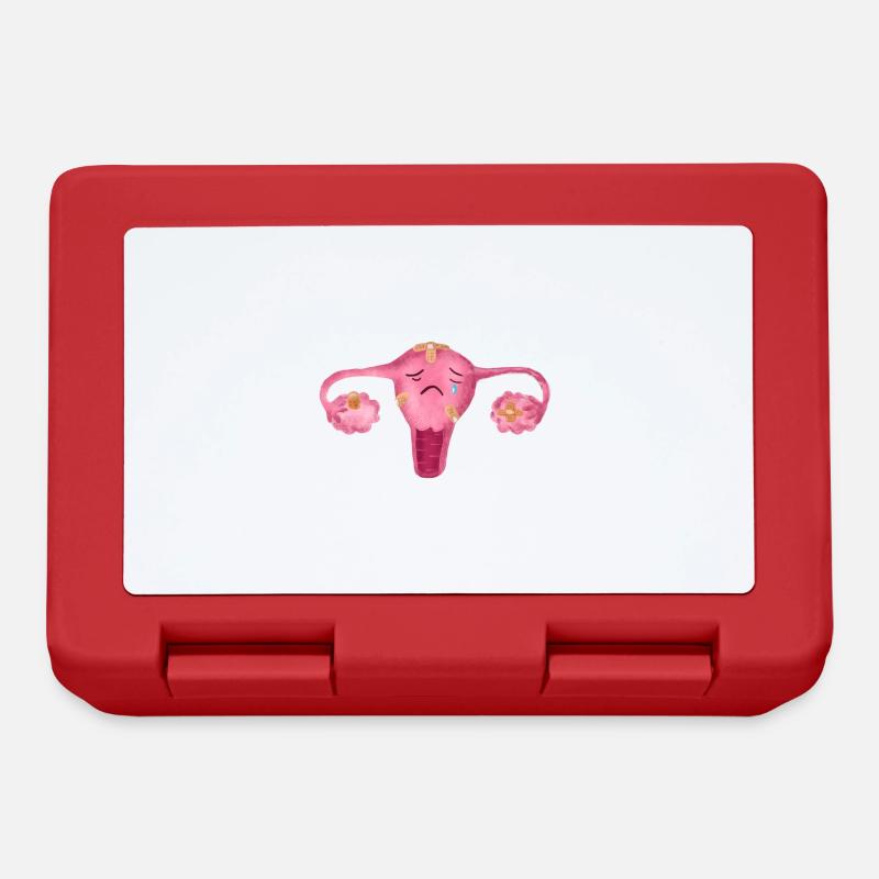 Uterus - Brotdose - Rot