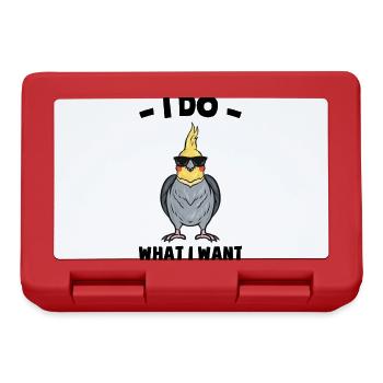 Cockatiel - Lunchbox - red - Front