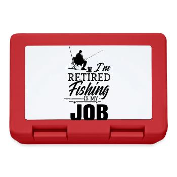I am retired - fishing is my profession pension - Lunchbox - red - Front
