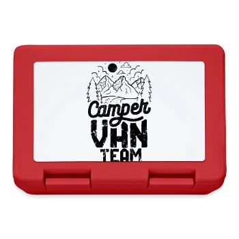 Caravane camper van camping-car campeur de l’équipe - Boîte à goûter - rouge - Devant