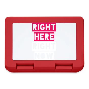 RIGHT HERE RIGHT NOW - Lunchbox - red - Front
