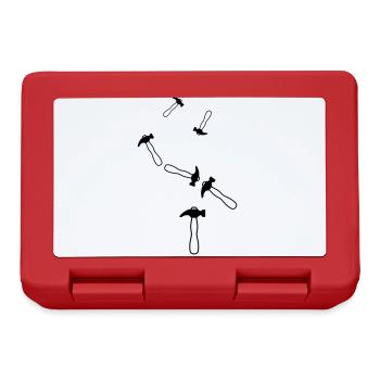 Symbole du marteau - Boîte à goûter - rouge - Devant