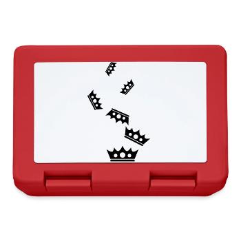 Krone Silhouette icon - Brotdose - Rot - Vorne