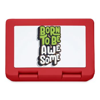 Born To Be Awesome - Lunchbox - red - Front