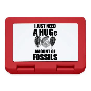 Fossils Collecting | Fossil Geology Hobby Gift - Lunchbox - red - Front