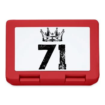 71 Couronne numérique - Boîte à goûter - rouge - Devant