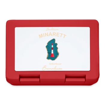 Bremerhaven, lighthouse underfire, minaret, - Lunchbox - red - Front