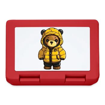 Bear Winter Comic - Lunchbox - red - Front