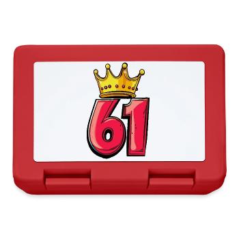 61 Number Crown - Lunchbox - red - Front