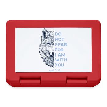 Religious Quote Bible Verse - Lunchbox - red - Front